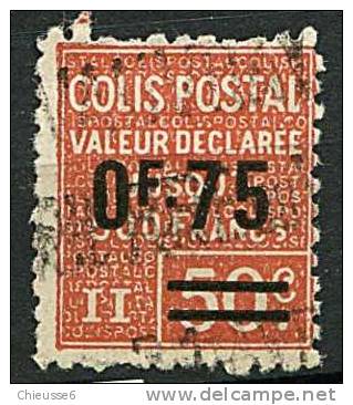 Colis Postaux Ob N° 91 - 0F75 S. 50 Brun S. Jaune - Mint/Hinged