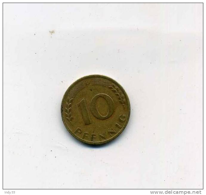 - ALLEMAGNE 1949... RFA . 10 PFENNIG 1950 - 10 Pfennig