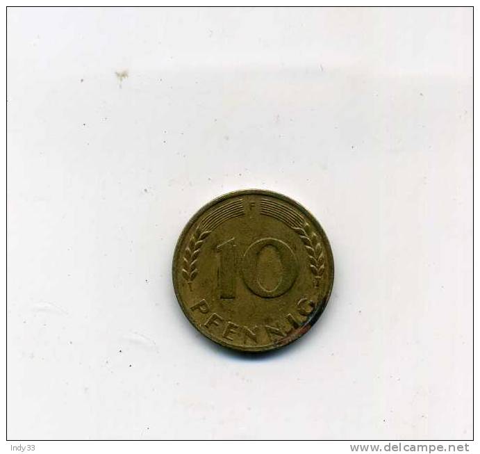 - MONNAIE ALLEMAGNE 1949... RFA . 10 PFENNIG 1950 - 10 Pfennig