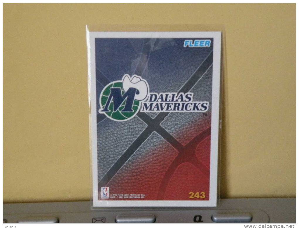 DALLAS MAVERICKS, 1995- Carte  Basketball -   - N.B.A . N°243. 2 Scan - Dallas Mavericks