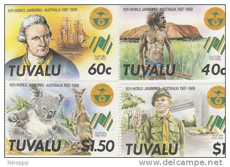 Tuvalu-1987 16th World Jamboree Australia Set   MNH - Other & Unclassified