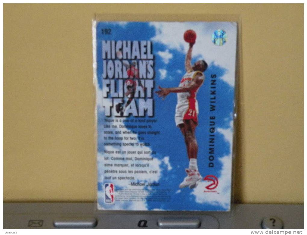 Atlanta , 93/94- Carte  Basketball -  MICHAEL JORDAN - N.B.A . N°192. 2 Scan - Atlanta Hawks