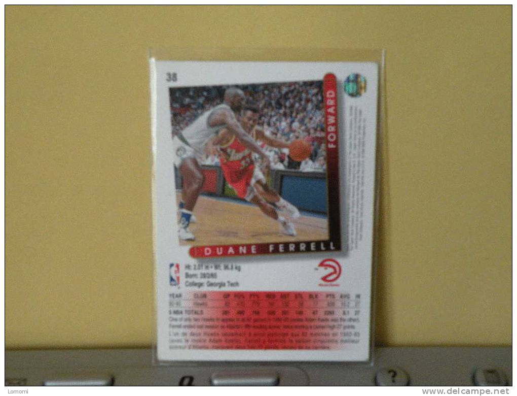 Atlanta Hawks , 93/94- Carte  Basketball -  Duane FERRELL - N.B.A . N° 38. 2 Scan - Atlanta Hawks