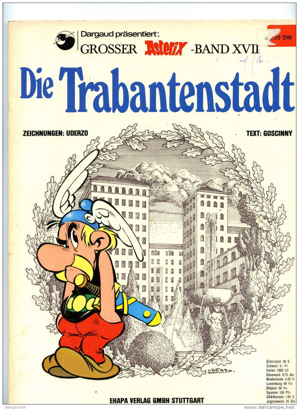 ASTERIX. ALBUM EN ALLEMAND - LE DOMAINE DES DIEUX - ED. EHAPA VERLAG GMBH STUTTGART 1974. - Astérix