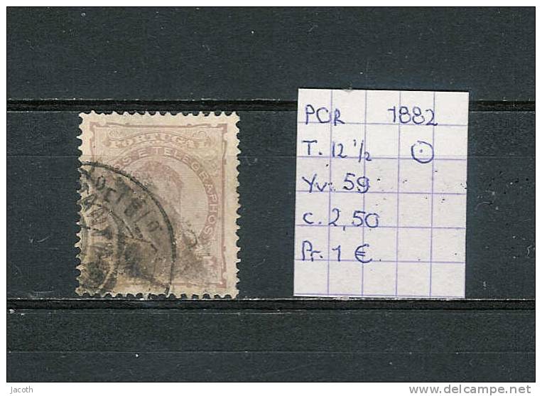 Portugal 1882 - Yv. 59 T. 12 1/2 Gest./obl./used - Used Stamps