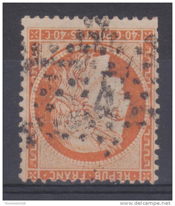 Lot N°8534  N°38 Oblit  VARIETE étoile 4 ( R. D´ENGHEIN ) VOIR SCANS - 1870 Beleg Van Parijs