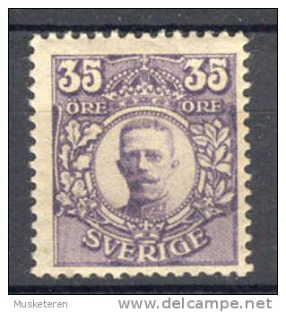 Sweden 1911 Mi. 78   35 Ö King König Gustav V €15,- MH - Neufs