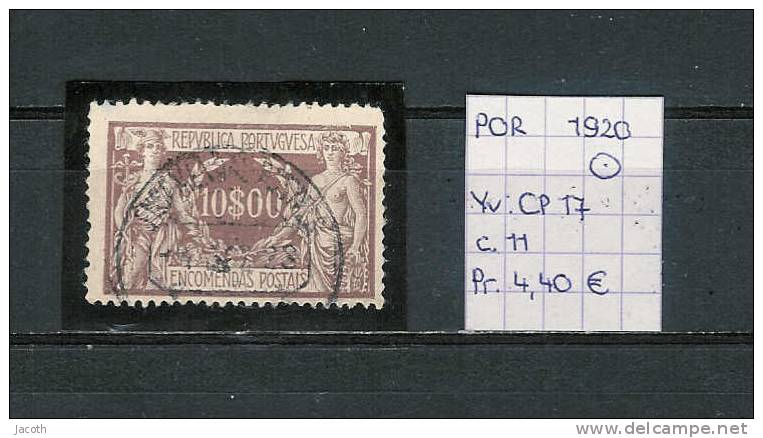 Portugal 1920 - Yv. Colis Postaux 17 Gest./obl./used - Used Stamps