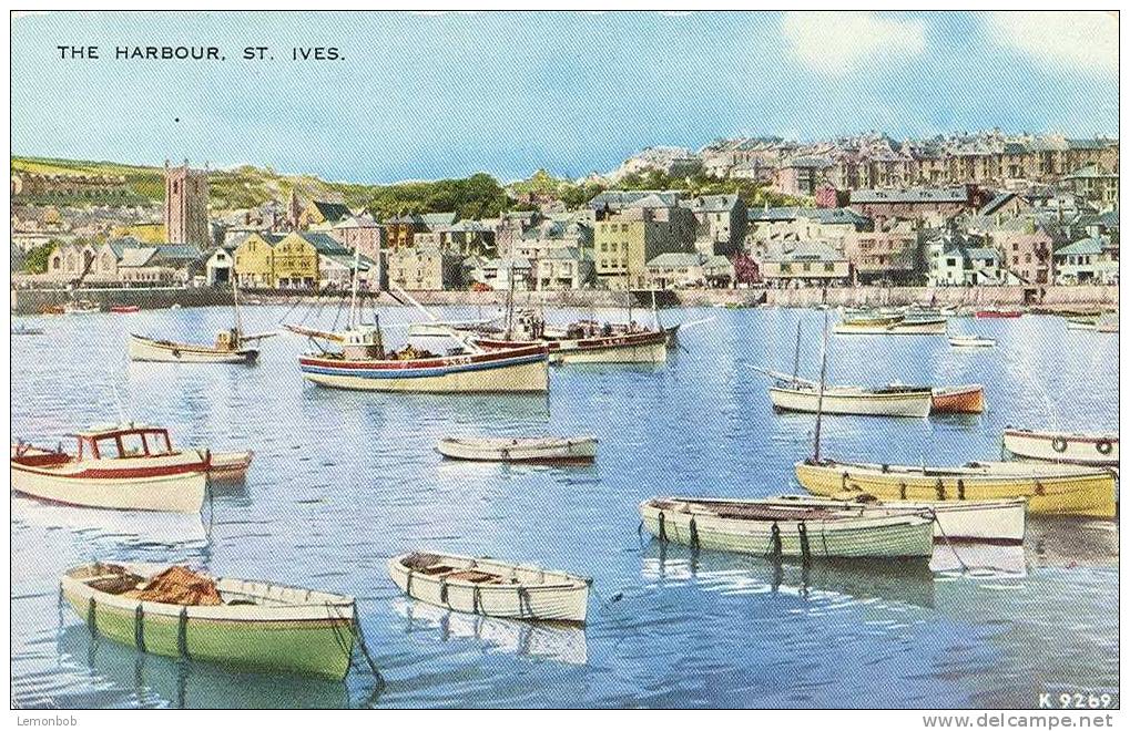 Britain United Kingdom - The Harbour, St. Ives Old Used Postcard [P185] - St.Ives