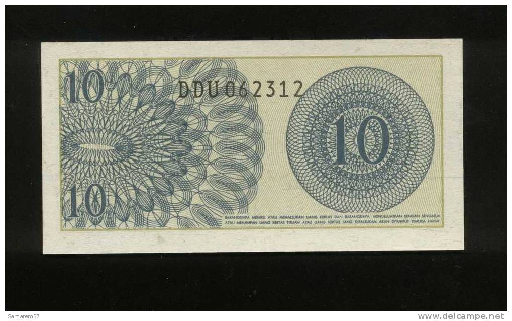 Billet De Banque Nota Banknote Bill 10 Sen INDONESIE INDONESIA 1964 - Indonesien