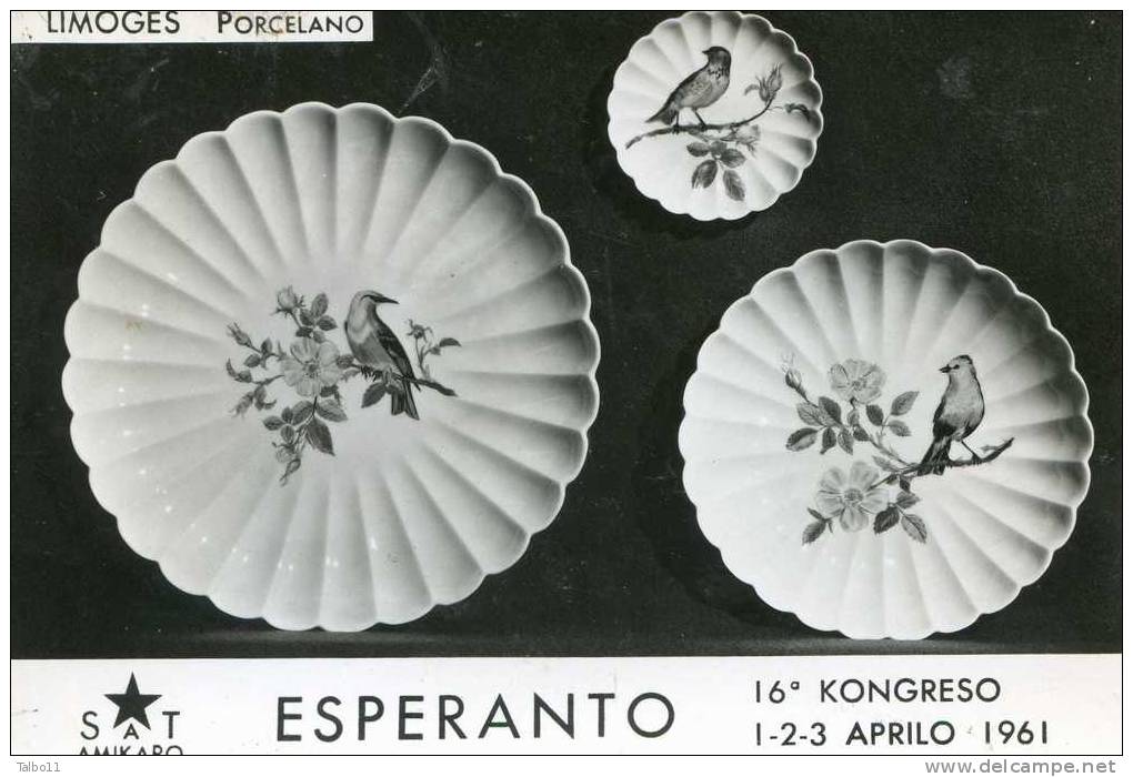 16 Kongreso Esperanto 1- Aprilo 1961 - Limoges Porcelano - Esperanto