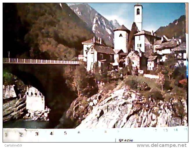 SUISSE SVIZZERA SWITZERLAND TICINO VALLE VERZASCA LAVERTEZZO VB1971 CD6441 MARCOFILIA FILODIFF - Lavertezzo 