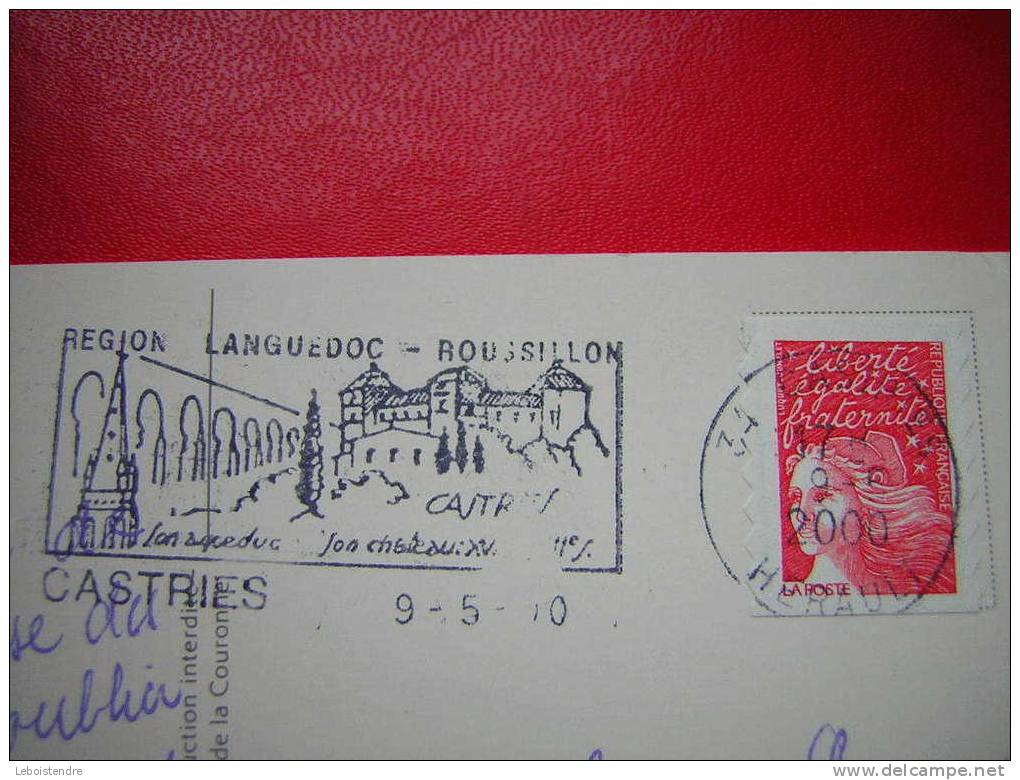 CPM -34-HERAULT-CASTRIES-LE CHATEAU XVIe .S -CARTE EN BON ETAT AVEC LES COINS LEGEREMENT COGNES. - Castries