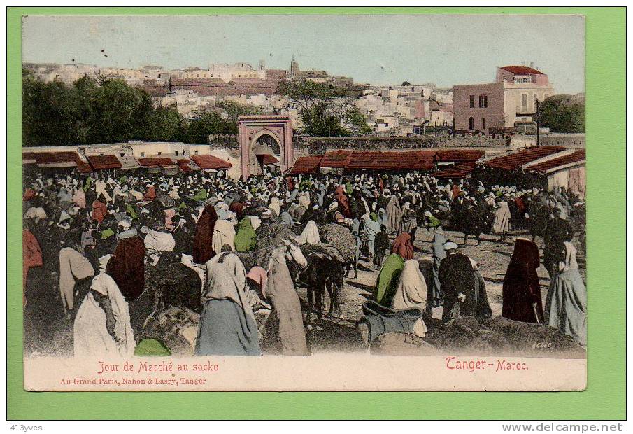 TANGER : Jour De Marché Au Socko, Animée, Précurseur - Tanger