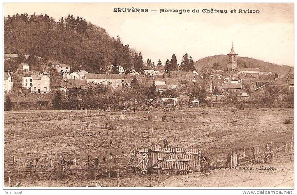 BRUYERES.     Montagne Du Château Et Avison - Bruyeres