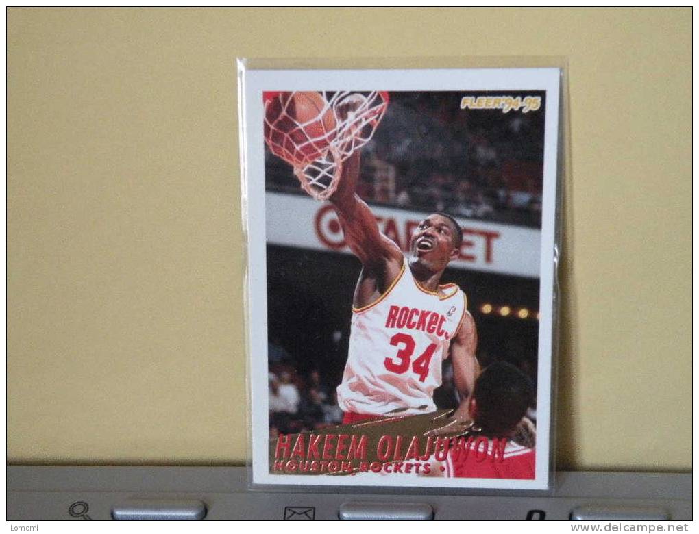 Houston Rockets, 94/95- Carte  Basketball - HAKEEM OLAJUWON - N.B.A . N° 89. 2 Scan - Houston Rockets