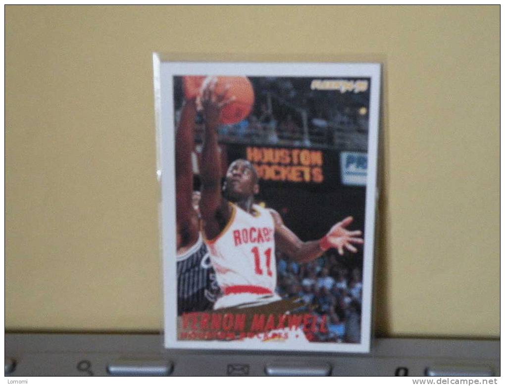 Houston Rockets, 94/95- Carte  Basketball - Vernon Maxwell - N.B.A . N° 88. 2 Scan - Houston Rockets