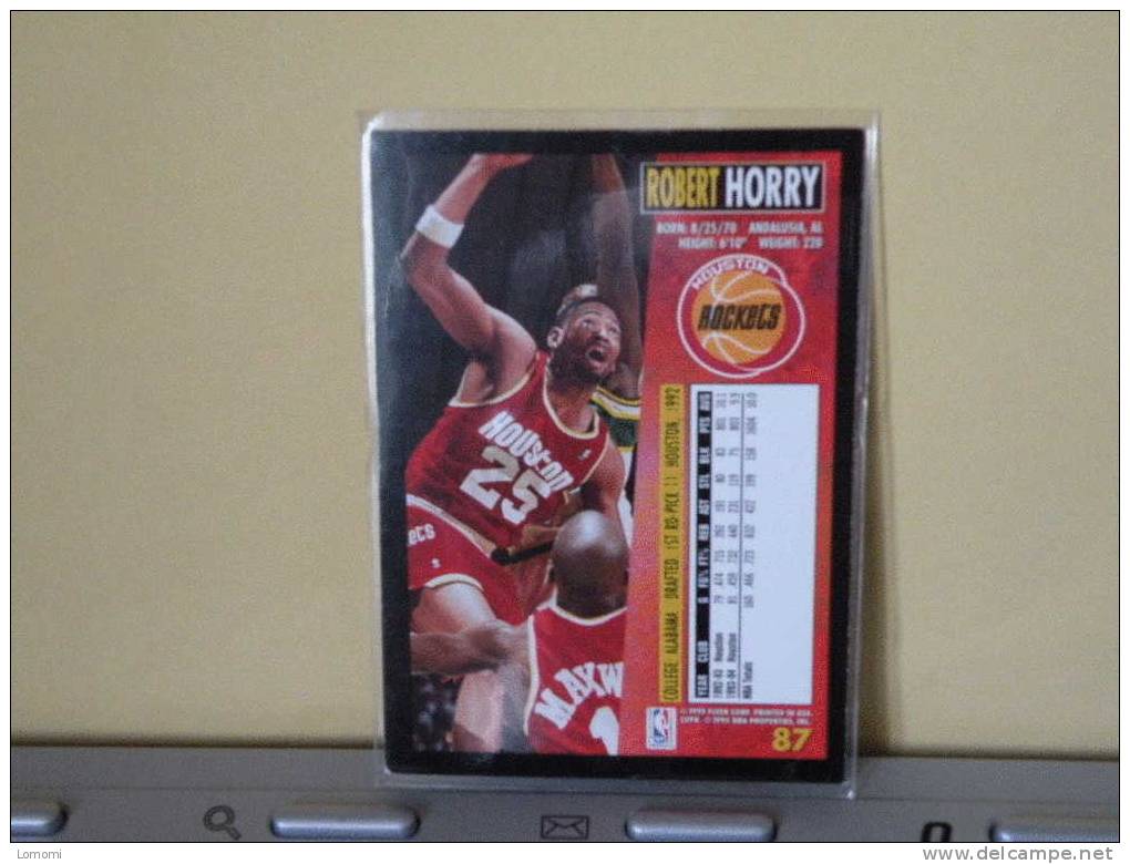 Houston Rockets, 94/95- Carte  Basketball - Robert HORRY - N.B.A . N° 87. 2 Scan - Houston Rockets