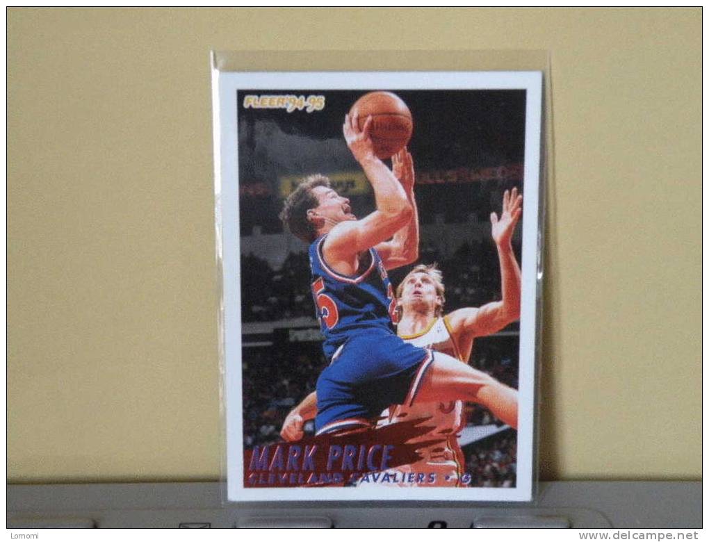 CLEVELAND CAVALIERS, 94/95- Carte  Basketball - Mark Price - N.B.A . N° 44. 2 Scan - Cleveland Cavaliers