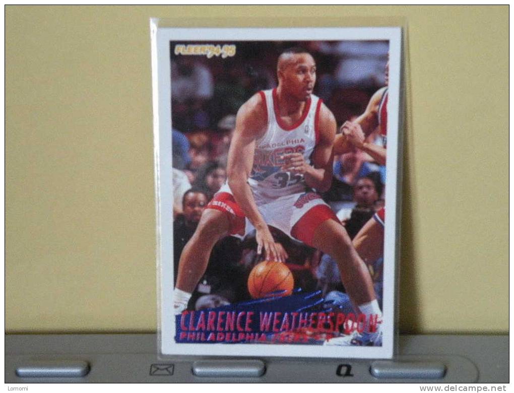 Philadelphia 76ers, 1994/95- Carte  Basketball - Clarence WEATHESPOON - N.B.A . N° 177. 2 Scan - Philadelphia 76ers