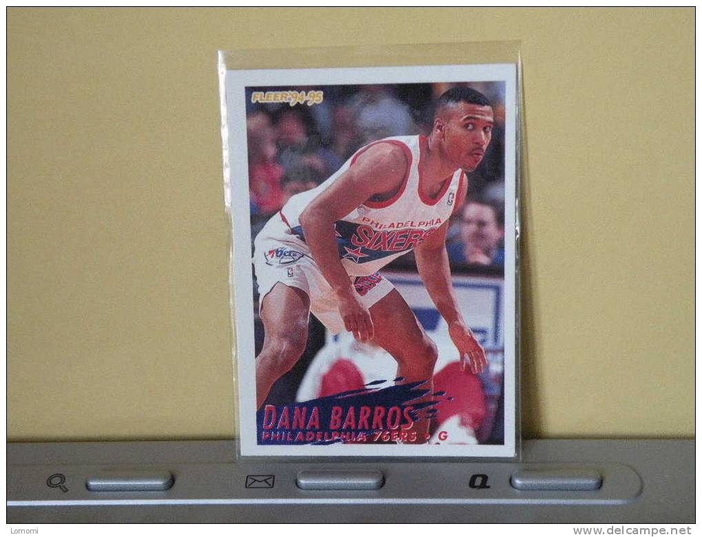 Philadelphia 76ers, 94/95- Carte  Basketball - Dana BARROS - N.B.A . N° 172. 2 Scan - Philadelphia 76ers