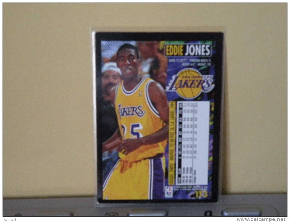 LOS ANGELES Lakers, 94/95- Carte  Basketball - Eddie Jones - N.B.A . N° 113. 2 Scan - Los Angeles Lakers