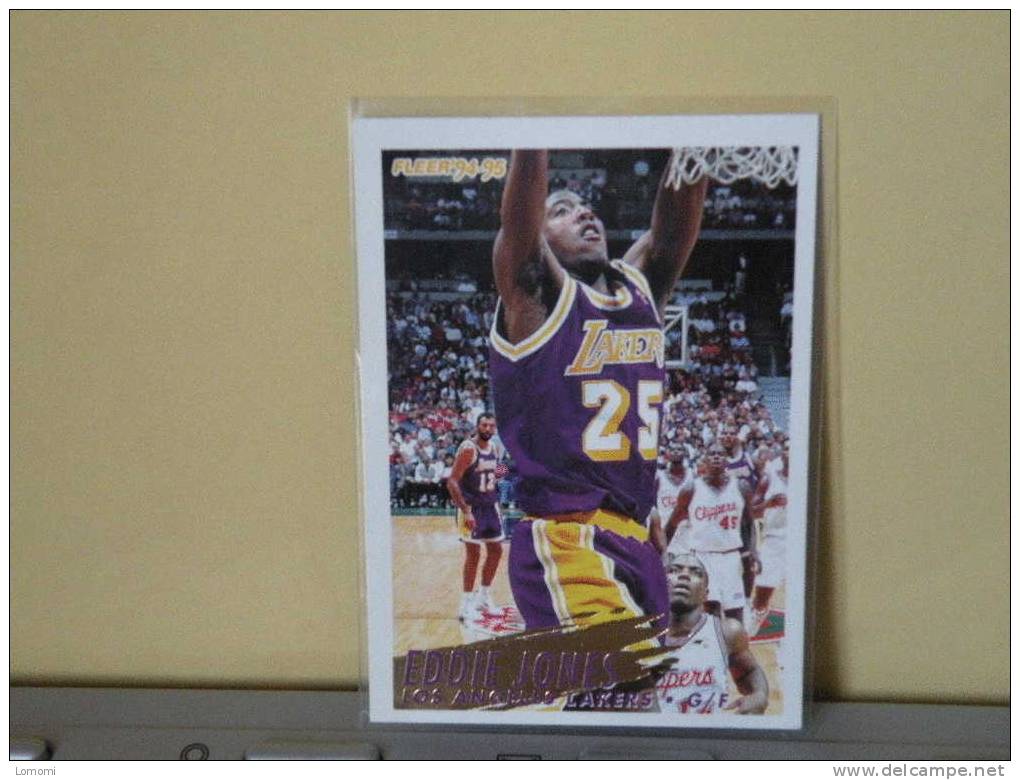 LOS ANGELES Lakers, 94/95- Carte  Basketball - Eddie Jones - N.B.A . N° 113. 2 Scan - Los Angeles Lakers