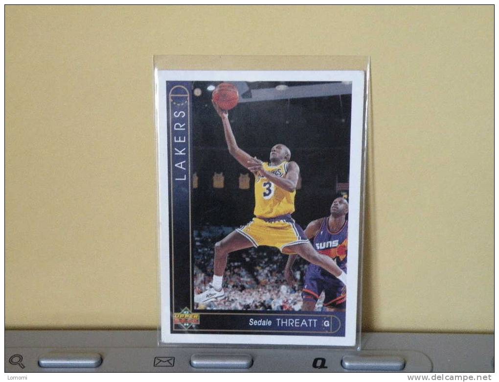 LOS ANGELES Lakers, 94/95- Carte  Basketball - SEDALE THREATT - N.B.A . N° 41. 2 Scan - Los Angeles Lakers