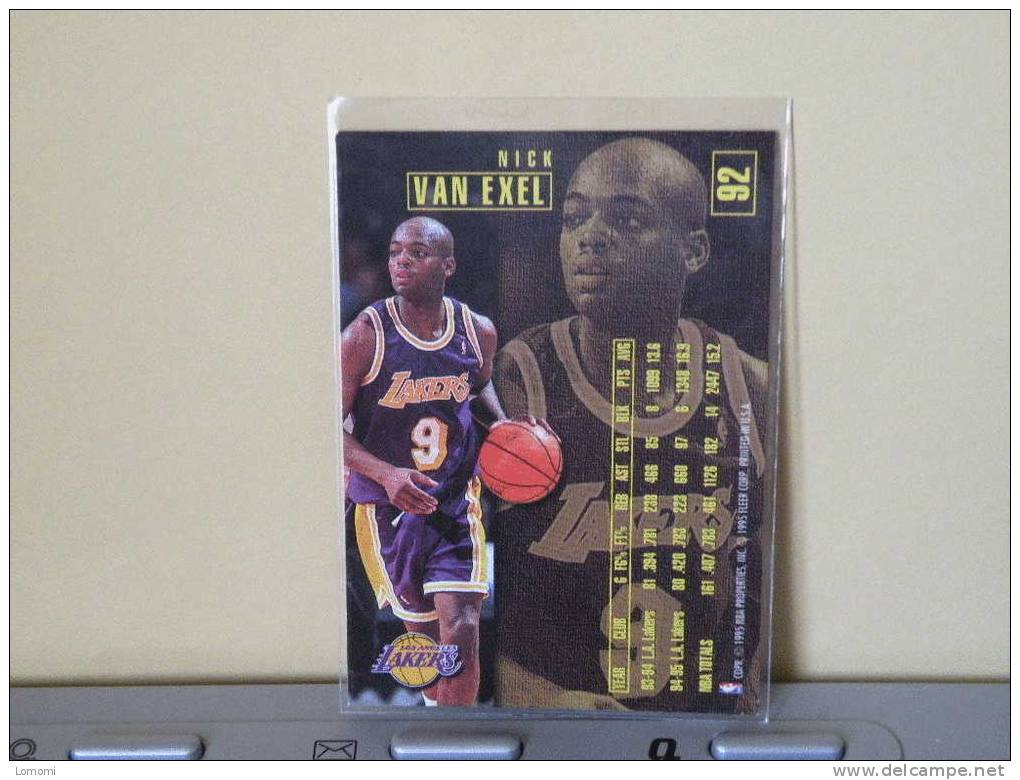 LOS ANGELES Lakers, 95/96- Carte  Basketball - Nick VAN EXEL - N.B.A . N° 92. 2 Scan - Los Angeles Lakers