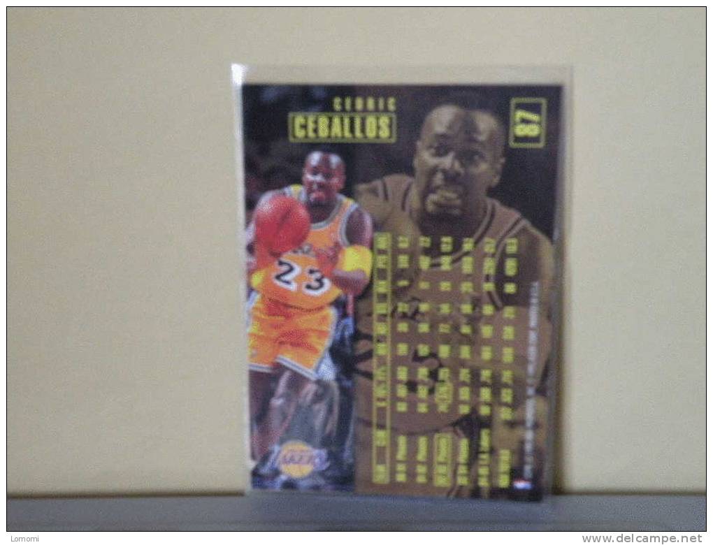 LOS ANGELES Lakers, 95/96- Carte  Basketball - CEDRIC CEBALLOS - N.B.A . N° 87. 2 Scan - Los Angeles Lakers