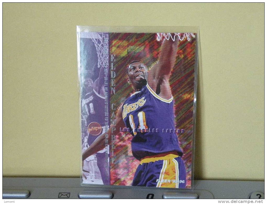 LOS ANGELES Lakers, 95/96- Carte  Basketball - ELDEN CAMPBELL - N.B.A . N° 86. 2 Scan - Los Angeles Lakers