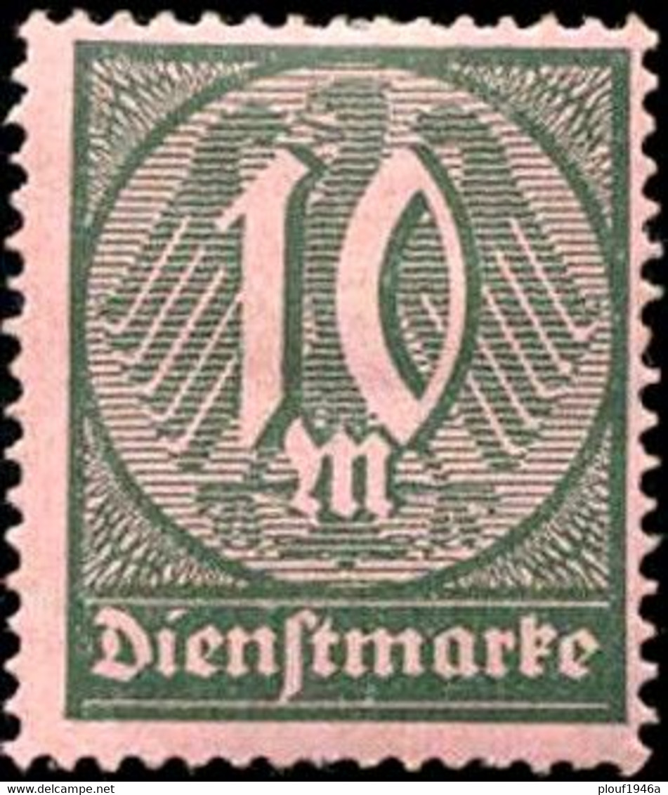 Pays :  22,5 (Allemagne: République Allemande De Weimar)  Yvert Et Tellier N° : Sv   33 (*) - Service