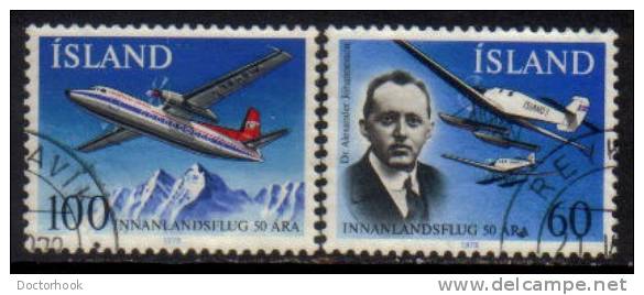 ICELAND   Scott #  508-9  VF USED - Used Stamps
