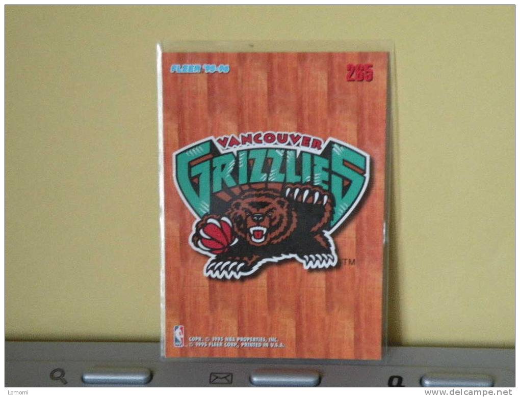 Carte  Basketball -    - N.B.A . USA . N° 265 - Vancouver Grizzlies