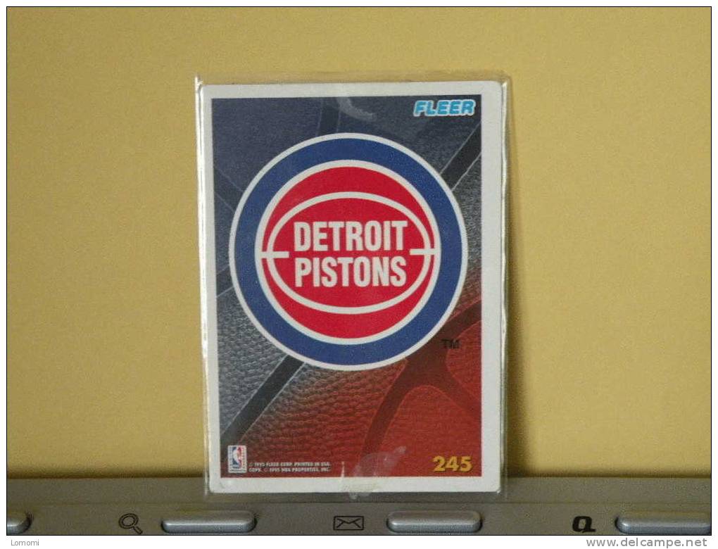 Carte  Basketball -   - N.B.A . USA . N° 245 - Detroit Pistons
