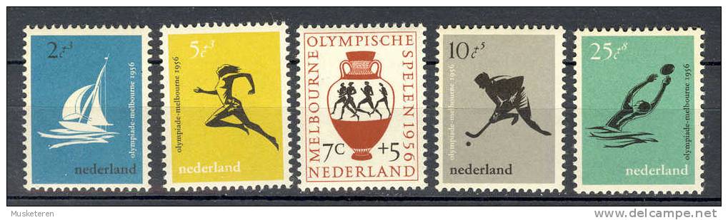 Netherlands 1956 Mi. 678-82 Olympische Sommerspiele Olympic Games Melbourne Australia MNH** - Neufs