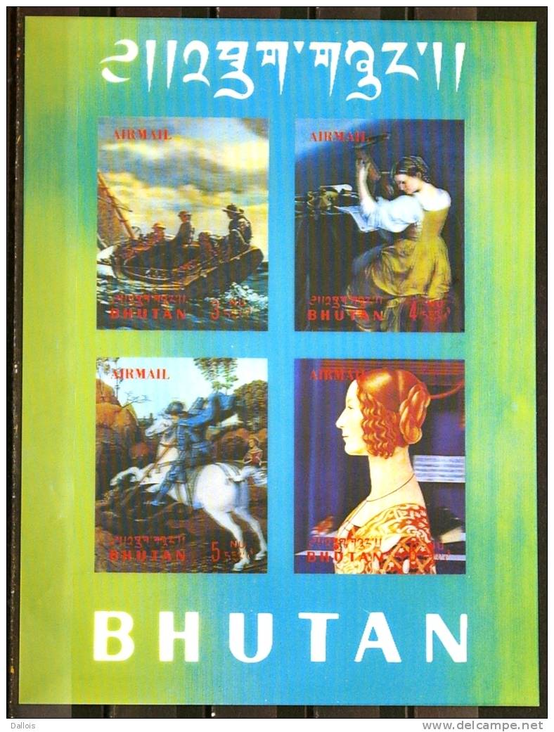 Bhoutan - 1970 - Tableaux - Paintings - Homer - Gentileschi - Raphael - Ghirlandaio - Neuf - Altri & Non Classificati