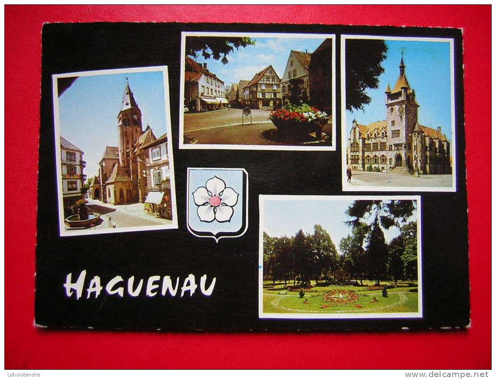 CPSM-67-BAS RHIN-HAGUENAU-MULTI-VUES-L´EGLISE ST GEORGES-QUARTIER PITTORESQUE-LE MUSEE-L´HORLOGE FLEURIE - Haguenau