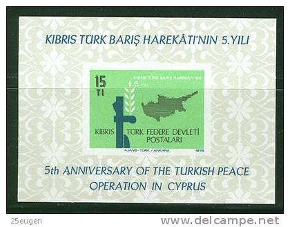 TURKISH CYPRUS 1979 MICHEL NO: Bl.1   MNH - Unused Stamps