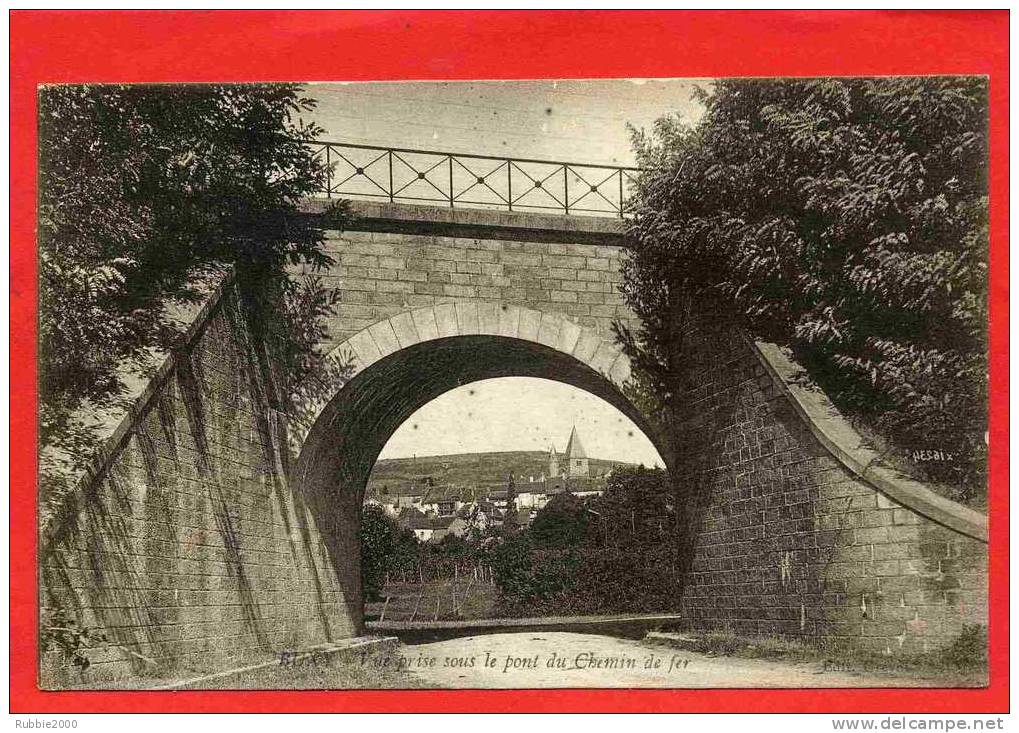 BUXY 1929 PONT DU CHEMIN DE FER CARTE EN BON ETAT - Autres & Non Classés