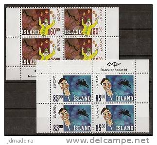 Iceland Europa 2002 Clown - Cirque - Circus Block Of Four MNH - 2002