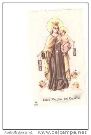 33540)santino Che Ritrae L´immagine Beata Vergine Del Carmine + Preghiera - Religion