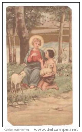 33545)santino Che Ritrae L´immagine Di Un Santo E Un Pastore + Preghiera - Religion