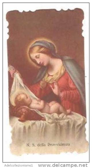 33549)santino Che Ritrae L´immagine Dela Vergone Maria + Preghiera - Godsdienst