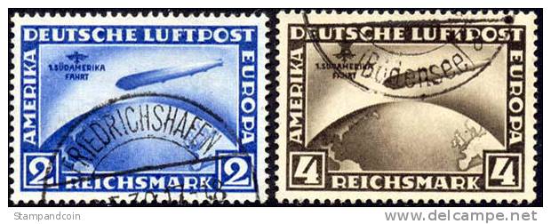 Germany C38-39 SUPERB Used Airmails From 1930 - Correo Aéreo & Zeppelin