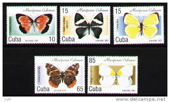 CUBA 1997 - PAPILLONS CUBAINS (5) - Ongebruikt