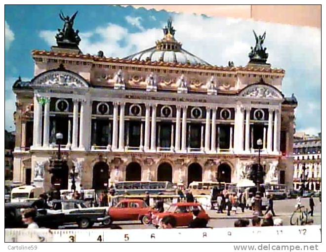 FRANCE PARIS OPERA TEATRO AUTO CAR VB1966  CD6527 - Trasporto Pubblico Stradale