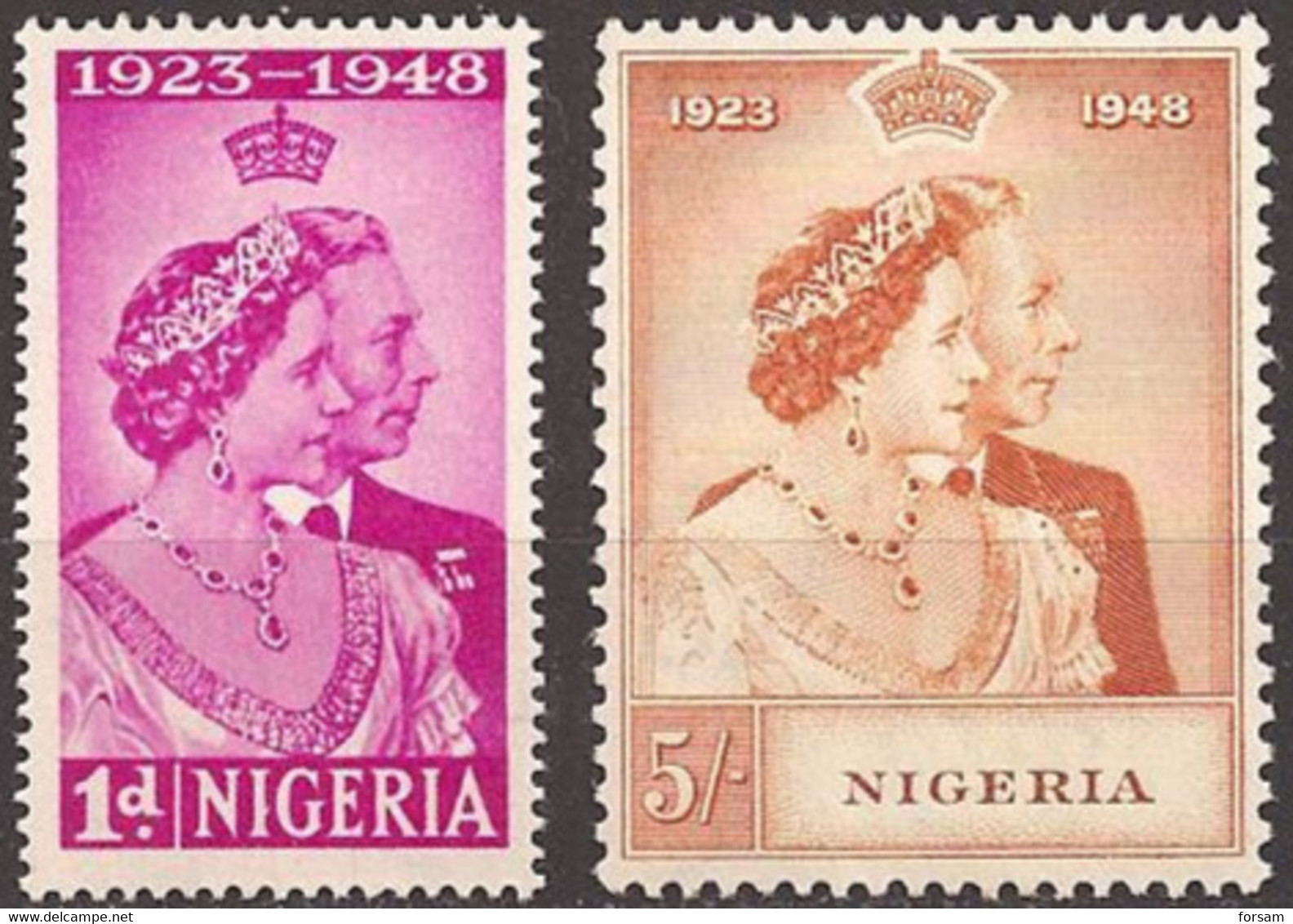 NIGERIA..1948..Michel # 64-65...MLH...MiCV - 12 Euro. - Nigeria (...-1960)