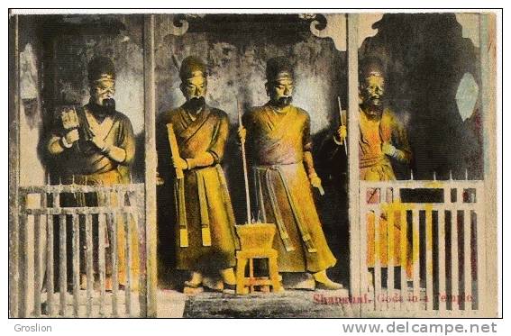 SHANGHAI GODS IN A TEMPLE 1932 - China