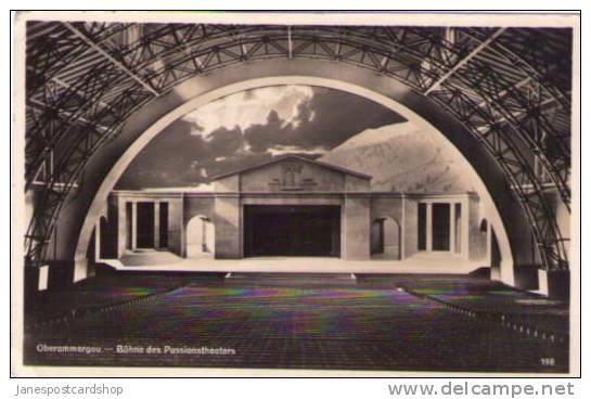 OBERAMMERGAU - Buhne Des Passionstheaters - Echte Phopto - 1935 - BAYERN - Deutschland - Oberammergau